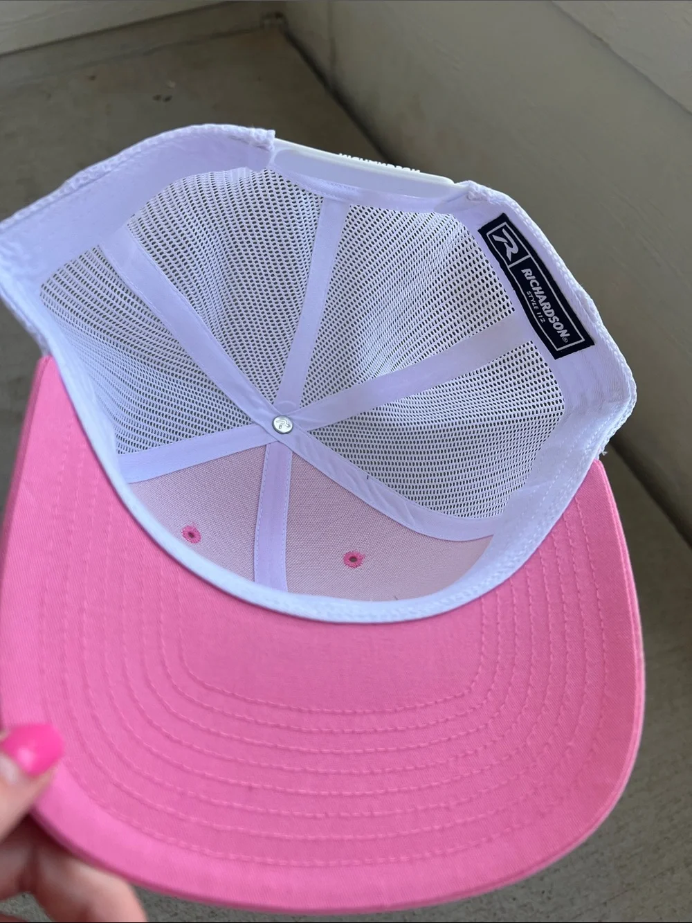John Deere Pink and White Women’s Adjustable Hat